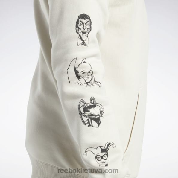 Reebok dc x logotipo džemperis FTYF8310 alebastras