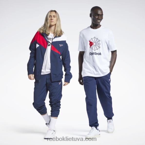 Reebok klasikinės vektorinės sportinės kelnės FTYF8325 vektorinis laivynas