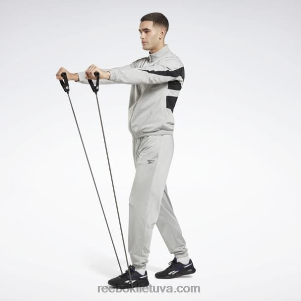Reebok tapatybės vektorinės megztos sportinės kelnės FTYF8391 gryna pilka 3