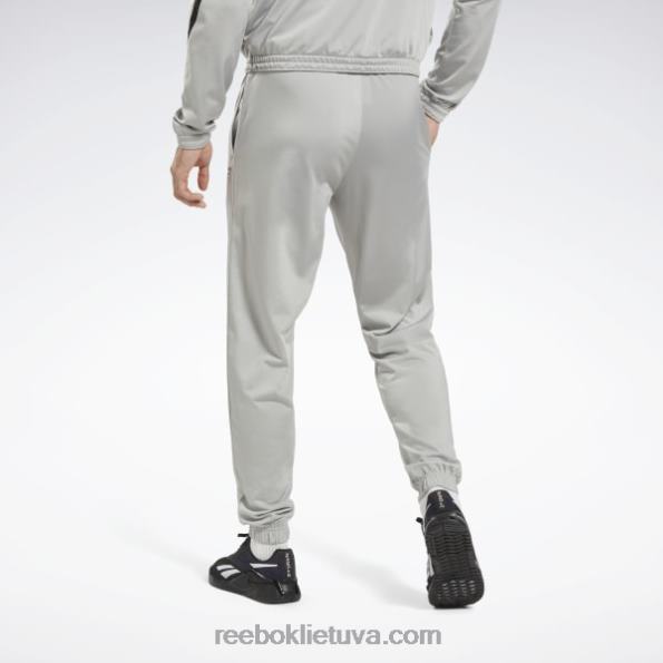 Reebok tapatybės vektorinės megztos sportinės kelnės FTYF8391 gryna pilka 3