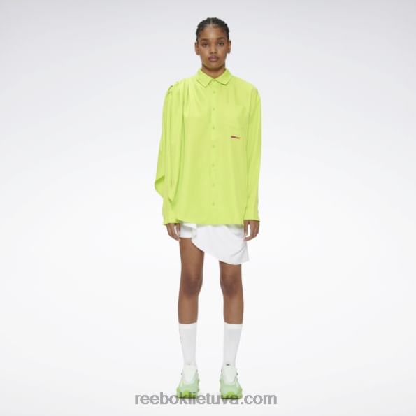 Reebok Piero samanomis apsiausti marškiniai FTYF8236 garsinė žalia