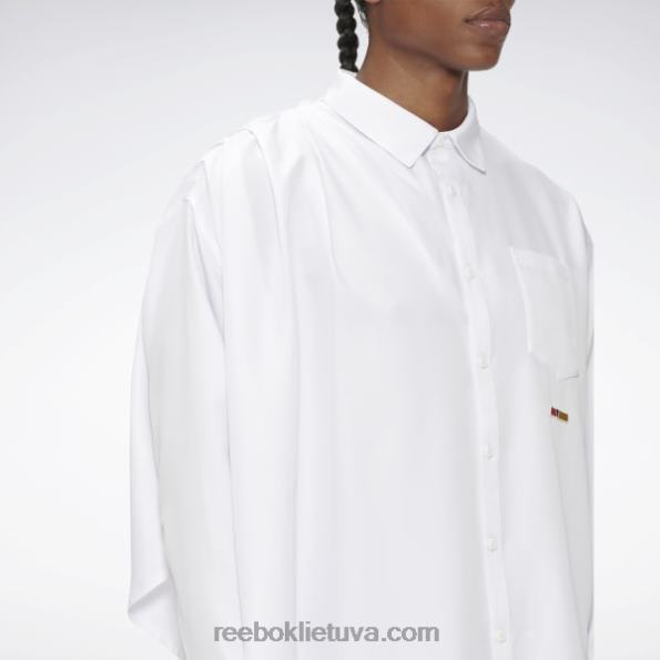 Reebok Piero samanomis apsiausti marškiniai FTYF8379 baltas