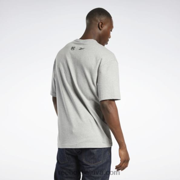 Reebok dc x atviri marškinėliai FTYF8396 vidutinio pilkumo viržiai