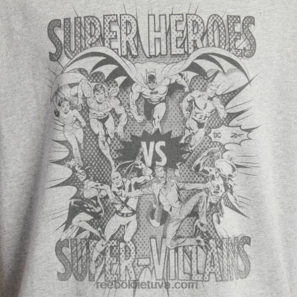 Reebok dc x atviri marškinėliai FTYF8396 vidutinio pilkumo viržiai