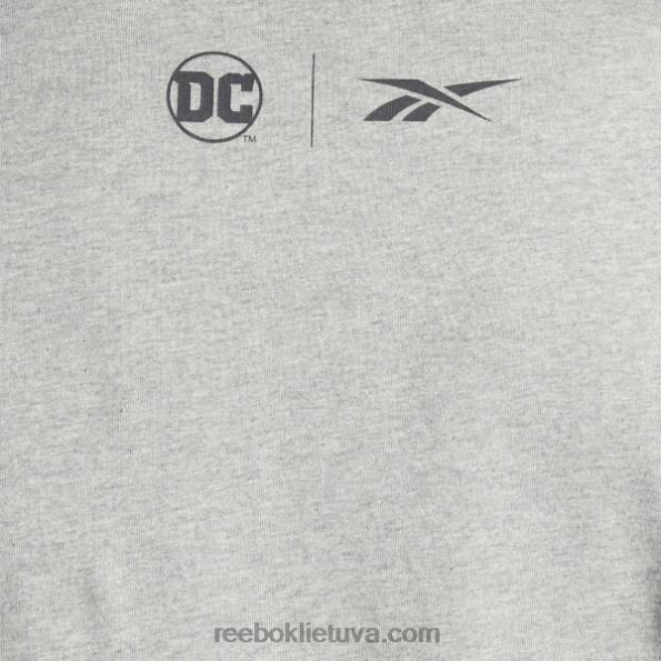 Reebok dc x atviri marškinėliai FTYF8396 vidutinio pilkumo viržiai