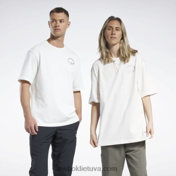 Reebok panini marškinėliai FTYF8497 kreida