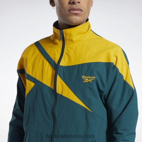 Reebok klasikinė vektorinė striukė FTYF8351 miškas žalias