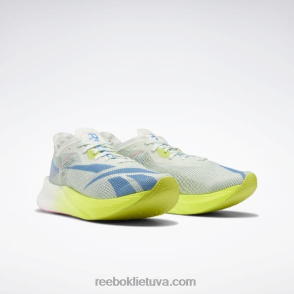 Reebok floatride energy x bėgimo bateliai FTYF8304 opalinis švytėjimas / rūgšties geltona / esminė mėlyna