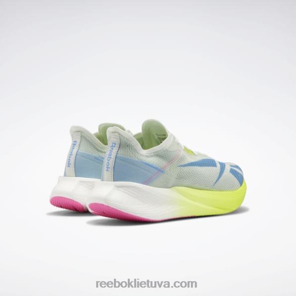 Reebok floatride energy x bėgimo bateliai FTYF8304 opalinis švytėjimas / rūgšties geltona / esminė mėlyna
