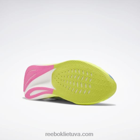 Reebok floatride energy x bėgimo bateliai FTYF8304 opalinis švytėjimas / rūgšties geltona / esminė mėlyna