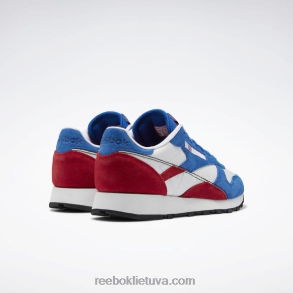 Reebok Klasikinės odos batai taps jūsų batais FTYF888 vektorius mėlynas / vektorius raudonas / ftwr baltas