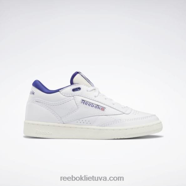 Reebok club c mid ii vintažiniai batai FTYF8546 ftwr balta/kreida/bold violetinė