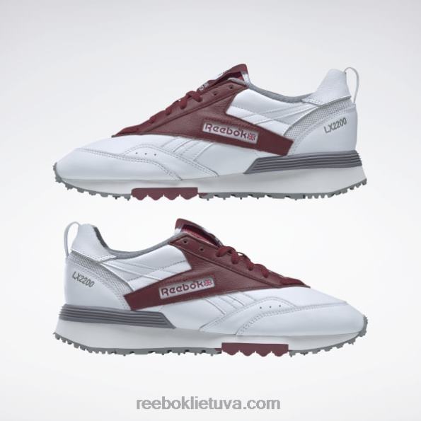 Reebok kalnų tyrinėjimai lx2200 batai FTYF8131 ftwr balta / klasikinė bordo / gryna pilka 5
