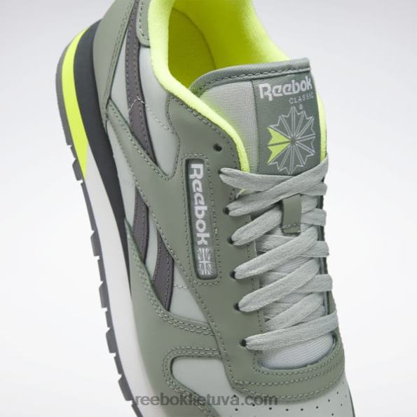 Reebok klasikiniai odiniai batai FTYF8123 harmonija žalia / jūros purškalas / gryna pilka 7
