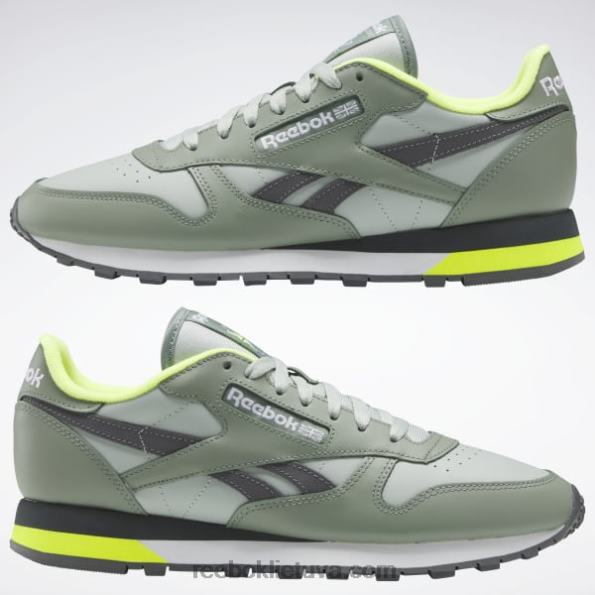 Reebok klasikiniai odiniai batai FTYF8123 harmonija žalia / jūros purškalas / gryna pilka 7