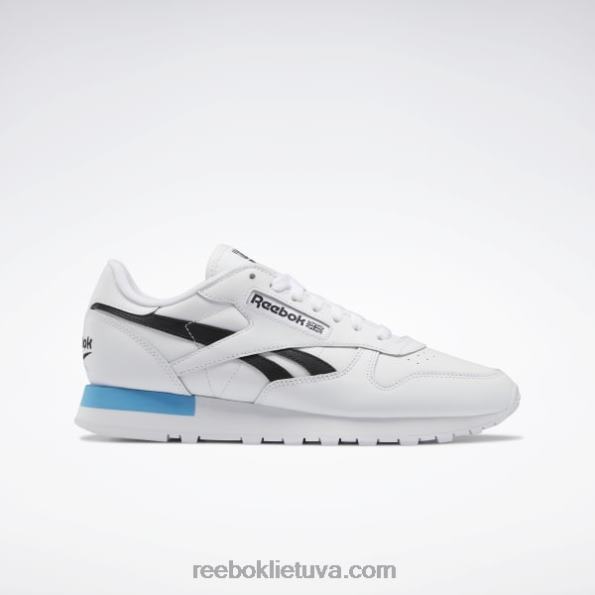 Reebok klasikiniai odiniai batai FTYF8684 ftwr white/core black/radiant aqua