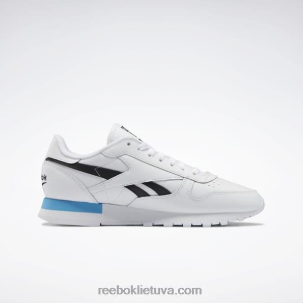 Reebok klasikiniai odiniai batai FTYF8684 ftwr white/core black/radiant aqua