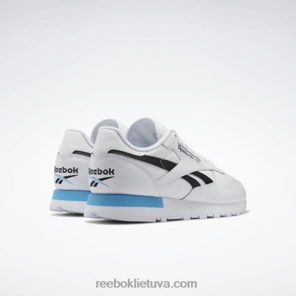 Reebok klasikiniai odiniai batai FTYF8684 ftwr white/core black/radiant aqua