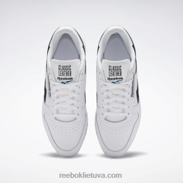 Reebok klasikiniai odiniai batai FTYF8684 ftwr white/core black/radiant aqua