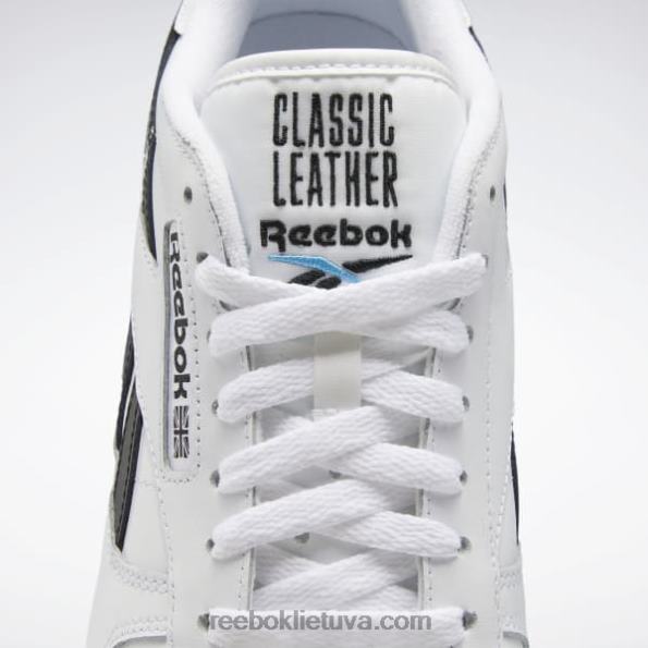 Reebok klasikiniai odiniai batai FTYF8684 ftwr white/core black/radiant aqua