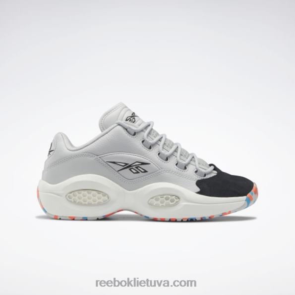 Reebok klausimas žemi krepšinio bateliai FTYF836 gryna pilka 2/kreida/šerdis juoda