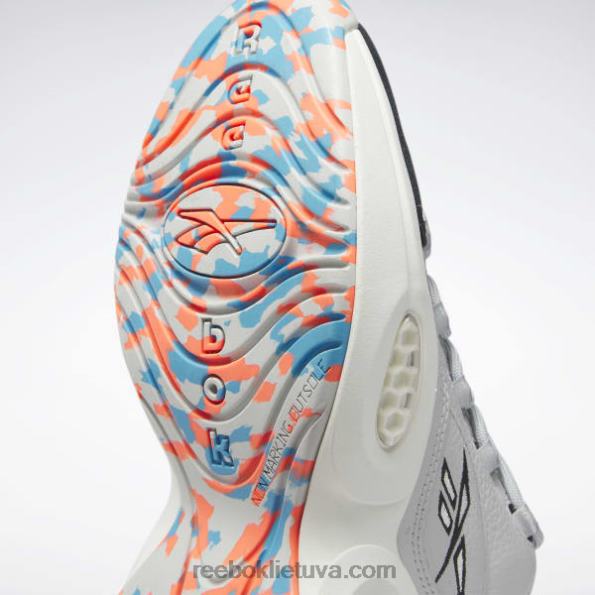 Reebok klausimas žemi krepšinio bateliai FTYF836 gryna pilka 2/kreida/šerdis juoda