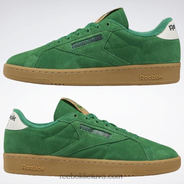 Reebok klubo c 85 batai FTYF8334 glen green/vector red/reebok guma guma-04