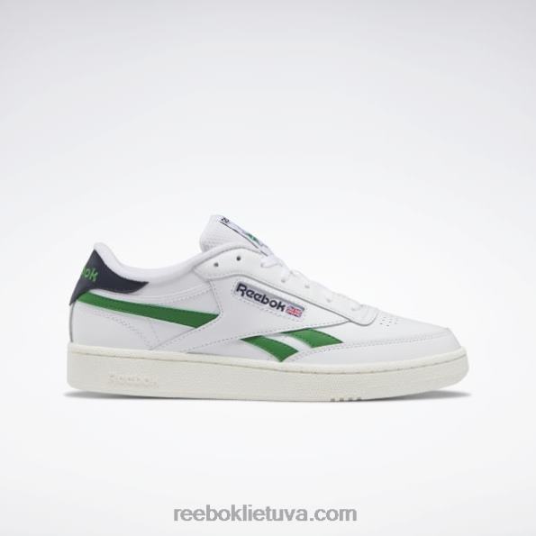Reebok klubo c keršto batai FTYF8198 ftwr white/glen green/vector navy