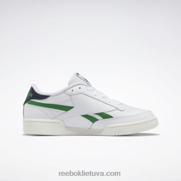 Reebok klubo c keršto batai FTYF8198 ftwr white/glen green/vector navy