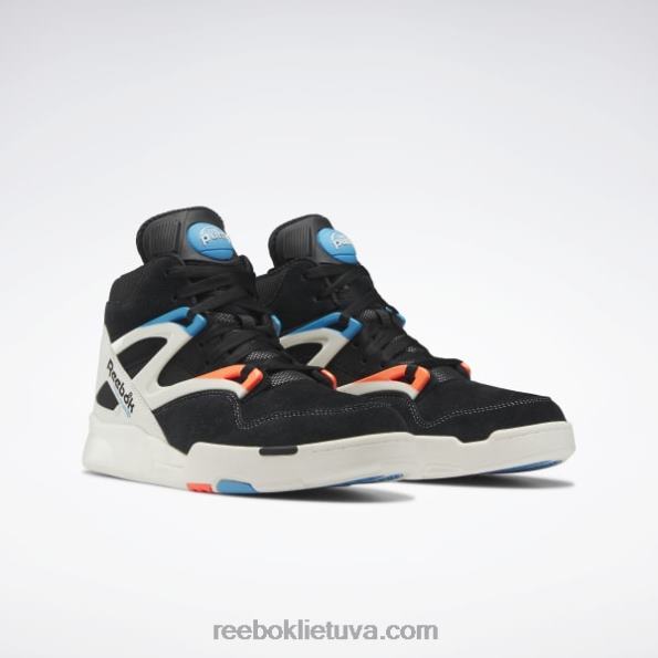 Reebok pump omni zone ii krepšinio bateliai FTYF86 šerdis juoda/kreidos/oranžinė blykstė