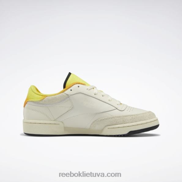 Reebok smiley club c 85 batai FTYF8166 alebastras / citrina / treko auksas
