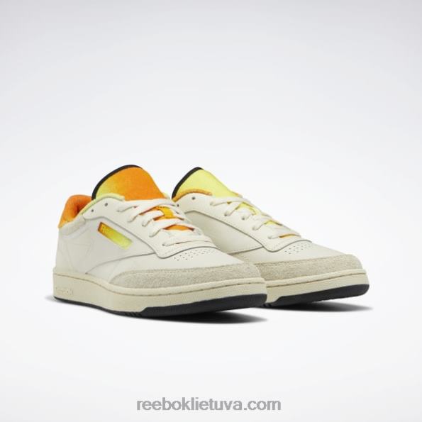 Reebok smiley club c 85 batai FTYF8166 alebastras / citrina / treko auksas