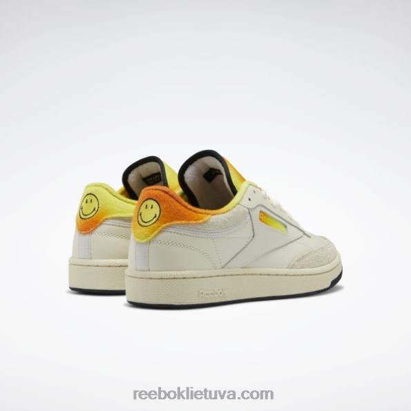 Reebok smiley club c 85 batai FTYF8166 alebastras / citrina / treko auksas