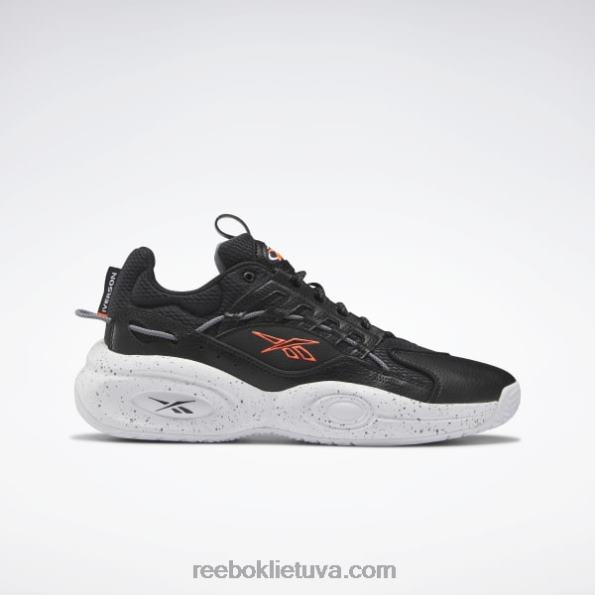 Reebok sprendimas vidurio krepšinio bateliai FTYF8227 šerdis juoda/ftwr balta/oranžinė blykstė