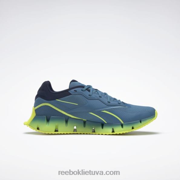 Reebok zig dynamica 4 batai FTYF8195 plieninė mėlyna s23-r/solar acid geltona/vector navy