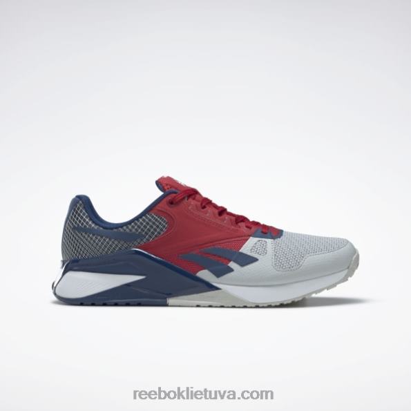 Reebok nano 6000 treniruočių bateliai FTYF8169 gryna pilka 2/mirksi raudona/batikinė mėlyna