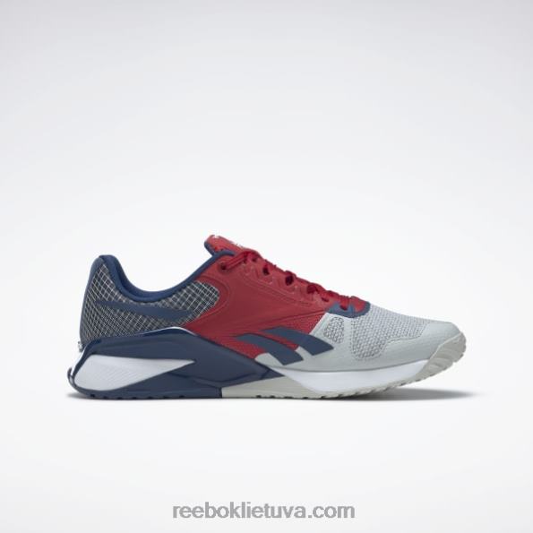 Reebok nano 6000 treniruočių bateliai FTYF8169 gryna pilka 2/mirksi raudona/batikinė mėlyna