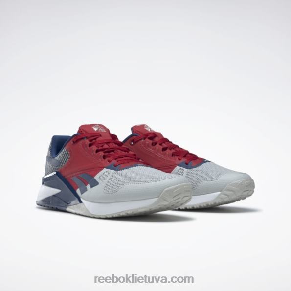 Reebok nano 6000 treniruočių bateliai FTYF8169 gryna pilka 2/mirksi raudona/batikinė mėlyna