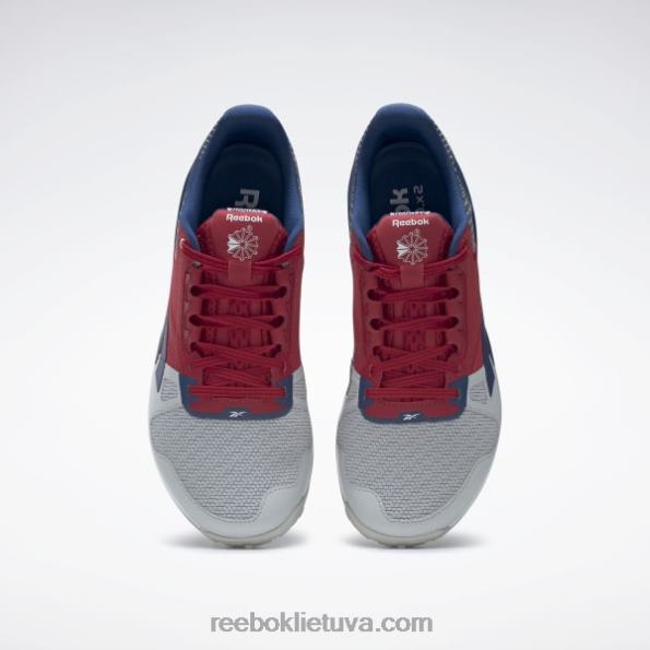 Reebok nano 6000 treniruočių bateliai FTYF8169 gryna pilka 2/mirksi raudona/batikinė mėlyna
