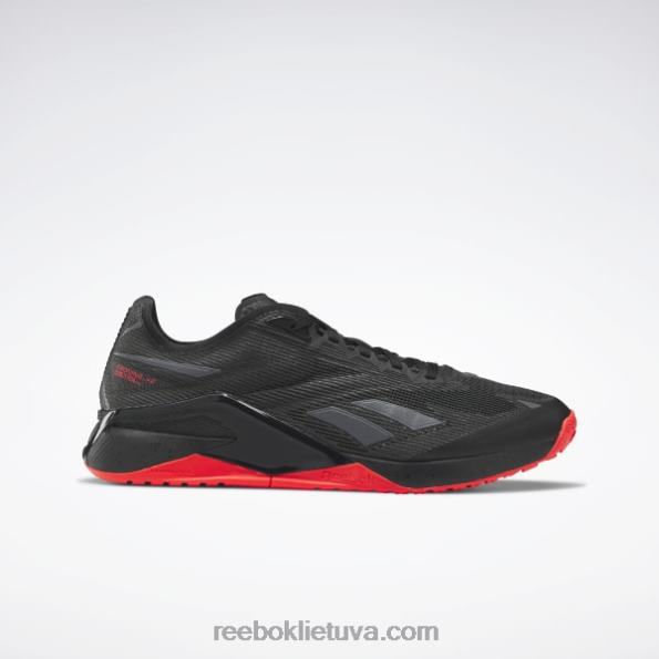 Reebok nano x2 priekiniai treniruokliai FTYF8119 šerdis juoda/grynai pilka 8/neoninė vyšnia