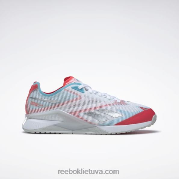 Reebok nano x2 priekiniai treniruokliai FTYF8207 ftwr balta/neoninė mėlyna/neoninė vyšnia
