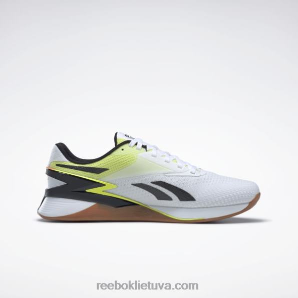 Reebok nano x3 batai FTYF825 ftwr balta/oranžinė blykstė/saulės rūgštis geltona