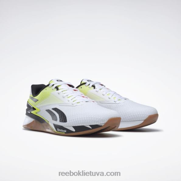 Reebok nano x3 batai FTYF825 ftwr balta/oranžinė blykstė/saulės rūgštis geltona