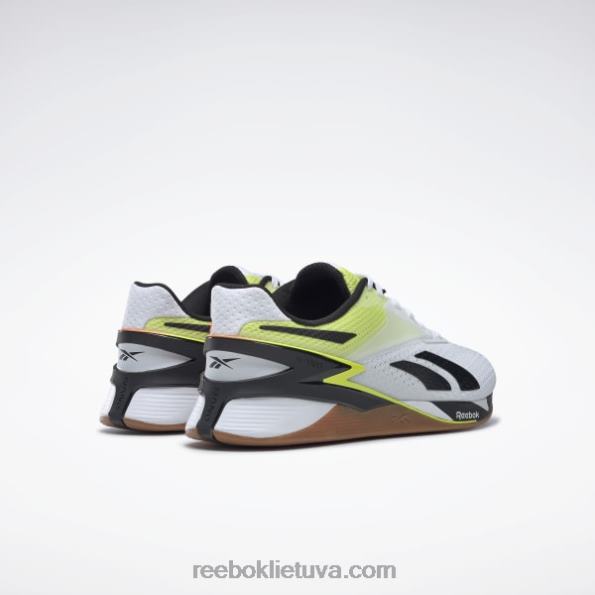 Reebok nano x3 batai FTYF825 ftwr balta/oranžinė blykstė/saulės rūgštis geltona