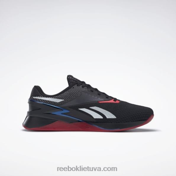 Reebok nano x3 batai FTYF838 šerdis juoda / ftwr balta / vektorinė mėlyna