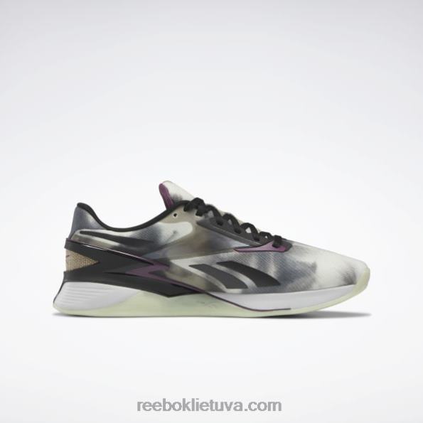 Reebok nano x3 treniruočių bateliai FTYF8564 šerdis juoda/plauta slyva f17-r/storm glow