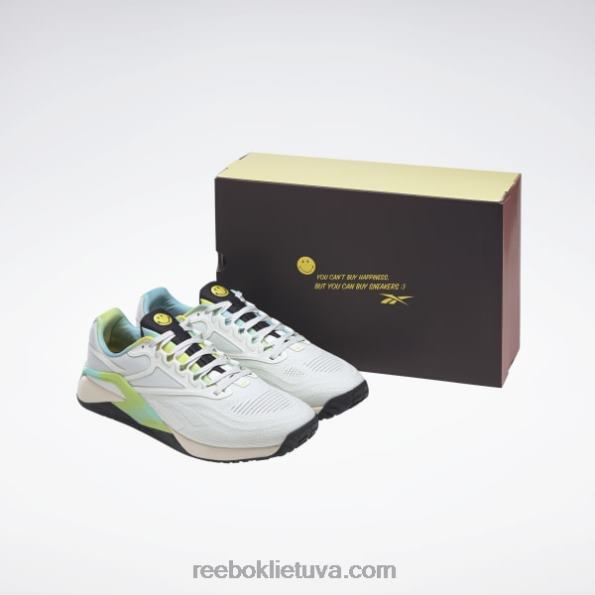 Reebok smiley nano x2 vyriški treniruočių bateliai FTYF8128 opalinis švytėjimas / šviečiantis kalkinis / skaitmeninis švytėjimas