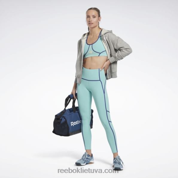 Reebok les mills colorblock antblauzdžiai FTYF8507 pusiau klasikinė žalsva moterys