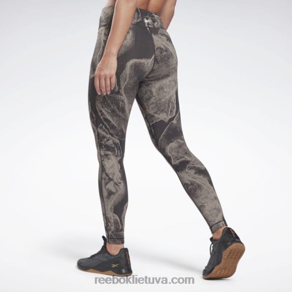 Reebok prabangūs žakardo antblauzdžiai FTYF8795 juodas moterys