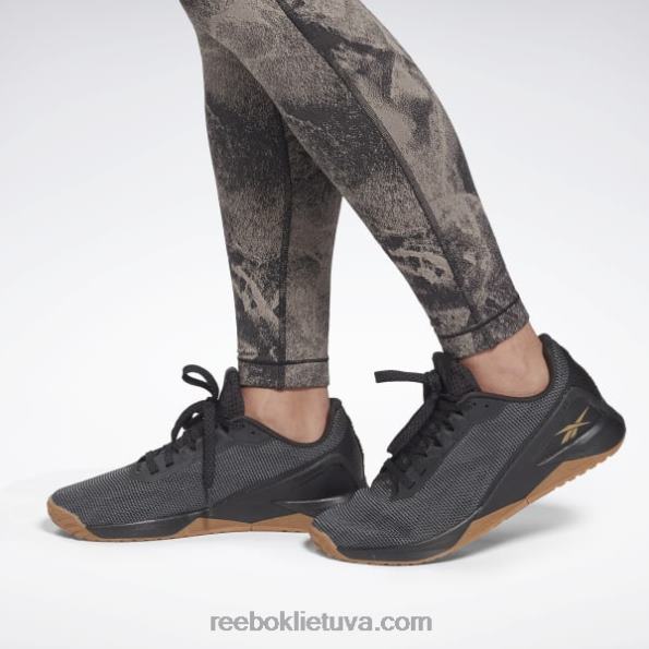 Reebok prabangūs žakardo antblauzdžiai FTYF8795 juodas moterys